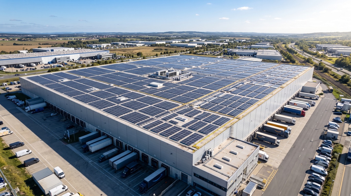 Commercial and industrial solar EPC installation for a large facility in Delhi NCR